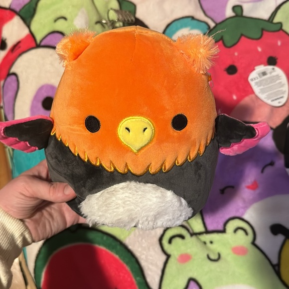 Squishmallow Official Kellytoy Plush - Black Light Myrna The Griffin 8" NWT